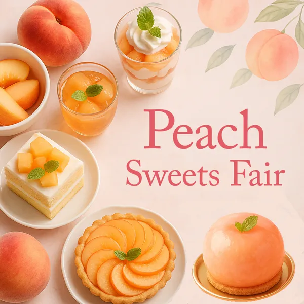 桃のスイーツフェア